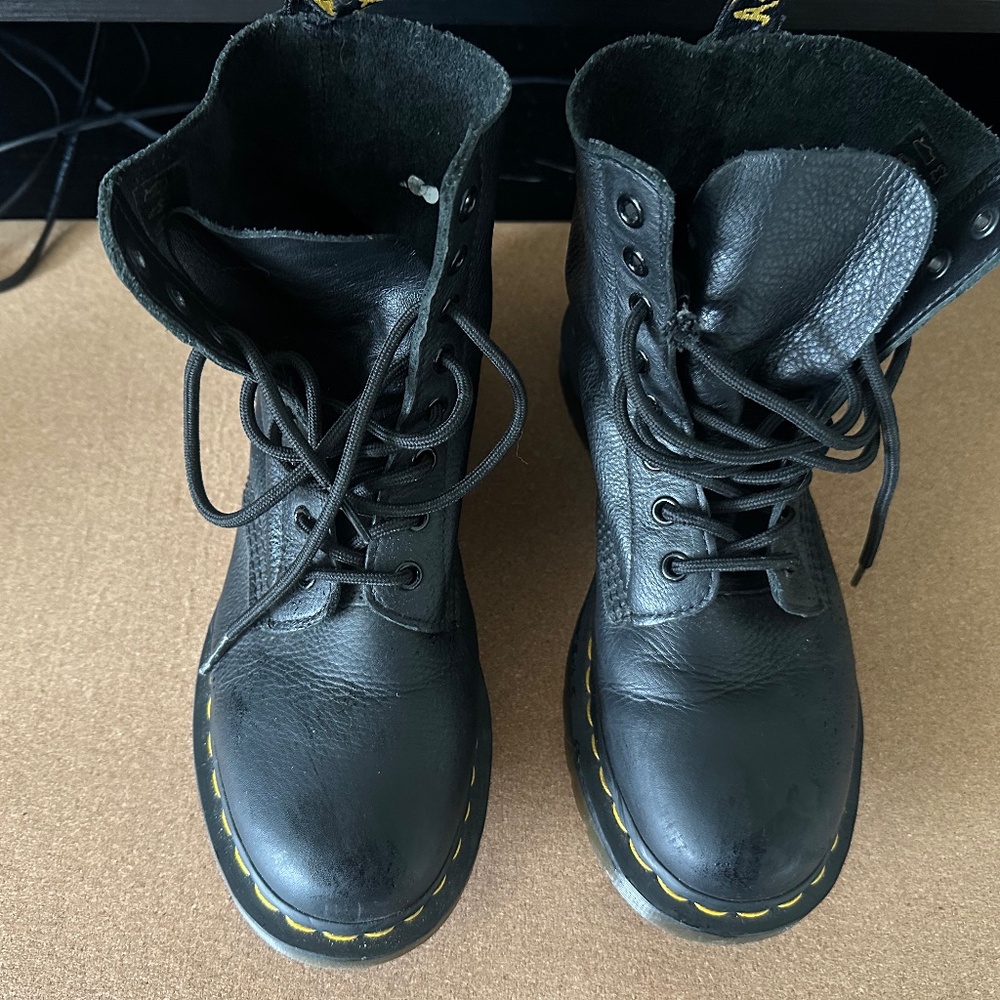 Doc Martens Vegan Leather Boots, Size 8 (womens)